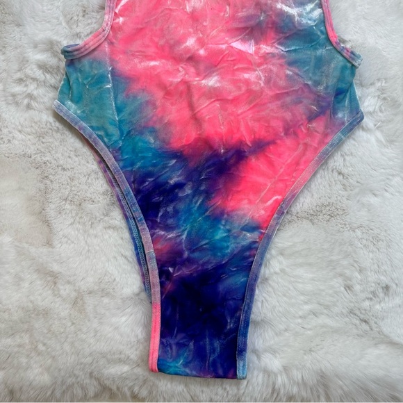 Rave Cheeky Cotton Candy Suede Bodysuit - Picture 4 of 5
